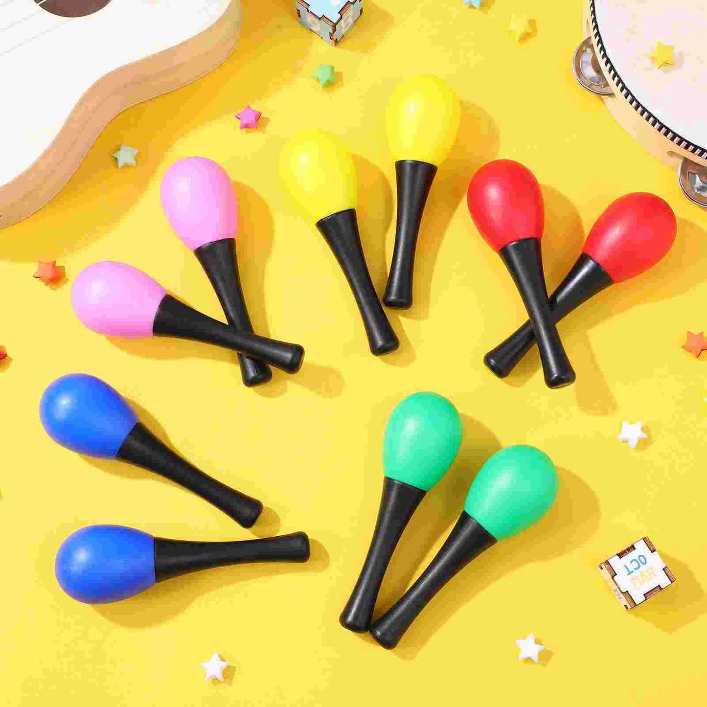 10 Pcs Maracas Percussion Instrument Small Sand Hammer Training Sand Hammer Festival Maracas